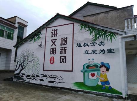  延长墙绘是现在流行的墙体广告